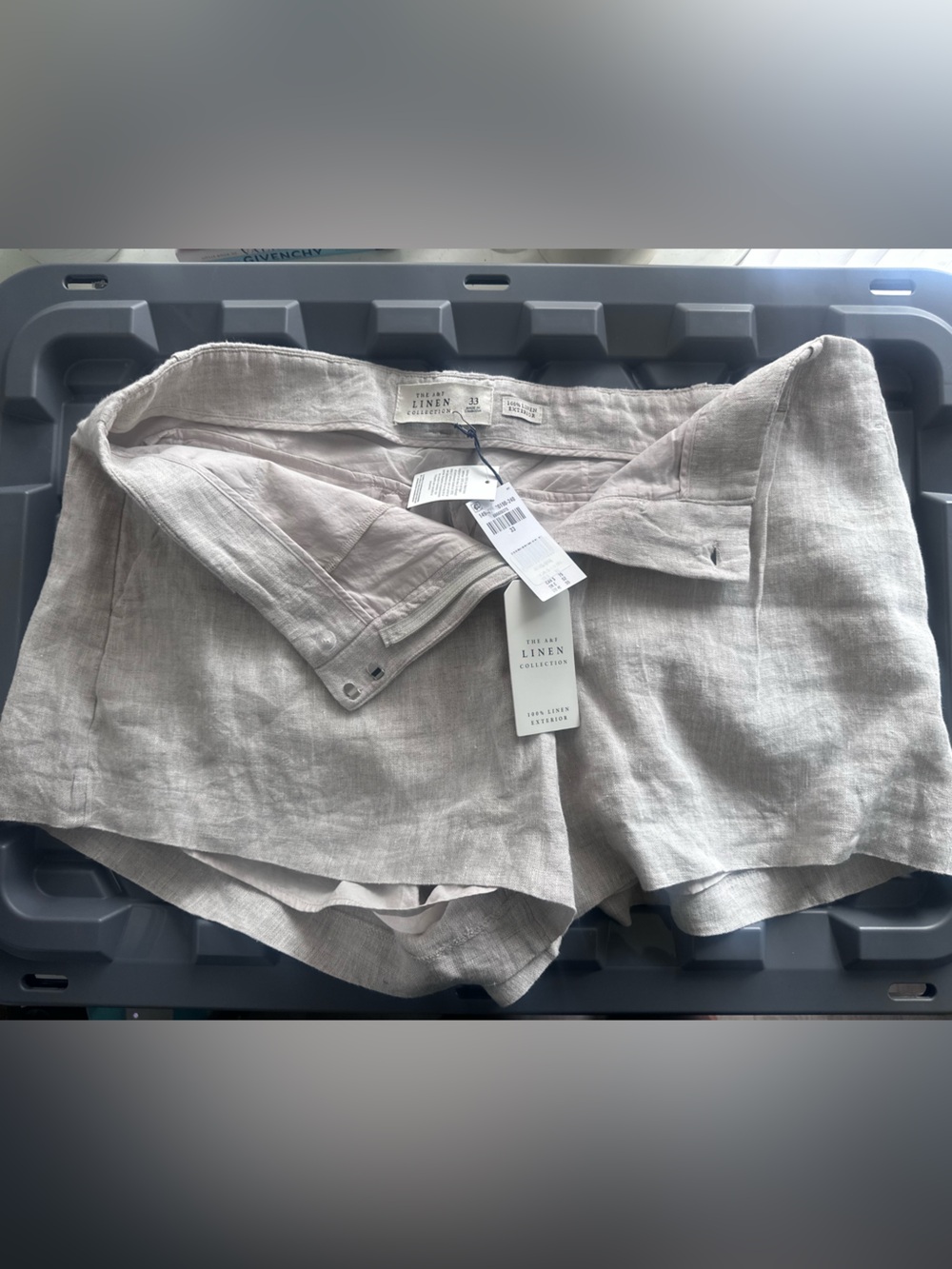 Abercrombie Linen Blend Women’s Shorts in Oatmeal